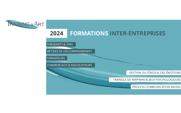 Illustration Catalogue Training is Art 2024 - Inter-entreprises